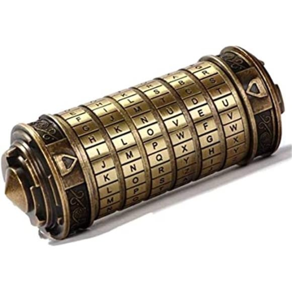 Cryptex Da Vinci Code Mini Cryptex Lock Puzzle Boxes with Hidden Compartments - Picture 1 of 6